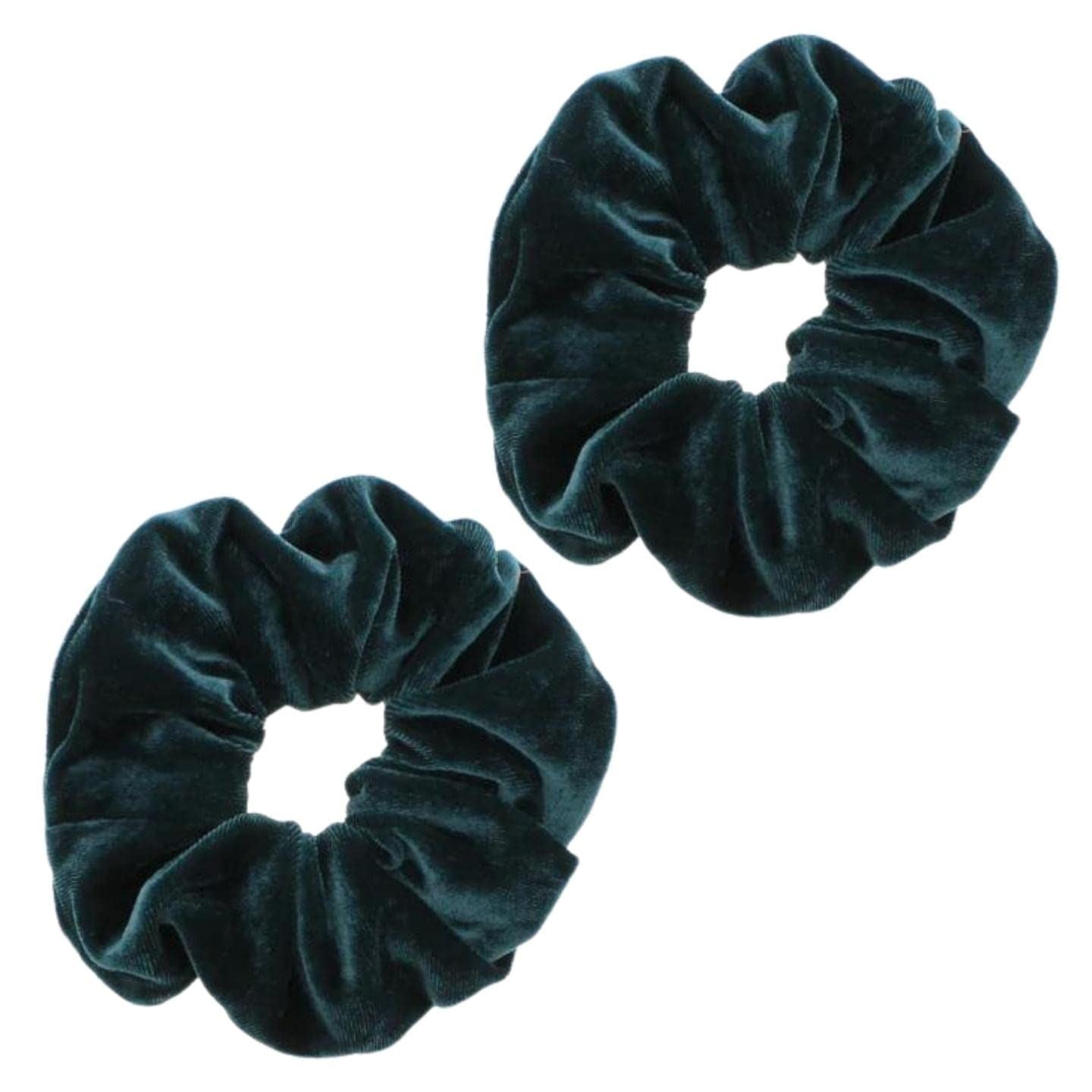 Luxury Velvet Scrunchie Scrunchies Elastic Hair Band Ponytail Holders Hair Scrunchie Hair Bobbles Hair Accessories for Women, Ladies, Girls - Pack of 2