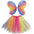 Rainbow Fairy Angel Set, Tutu Wings Set for Halloween for Girls, Ladies Rainbow Fairy Costume, Fancy Magic Kids Wings & Tutu Skirt, Skirts & Wings