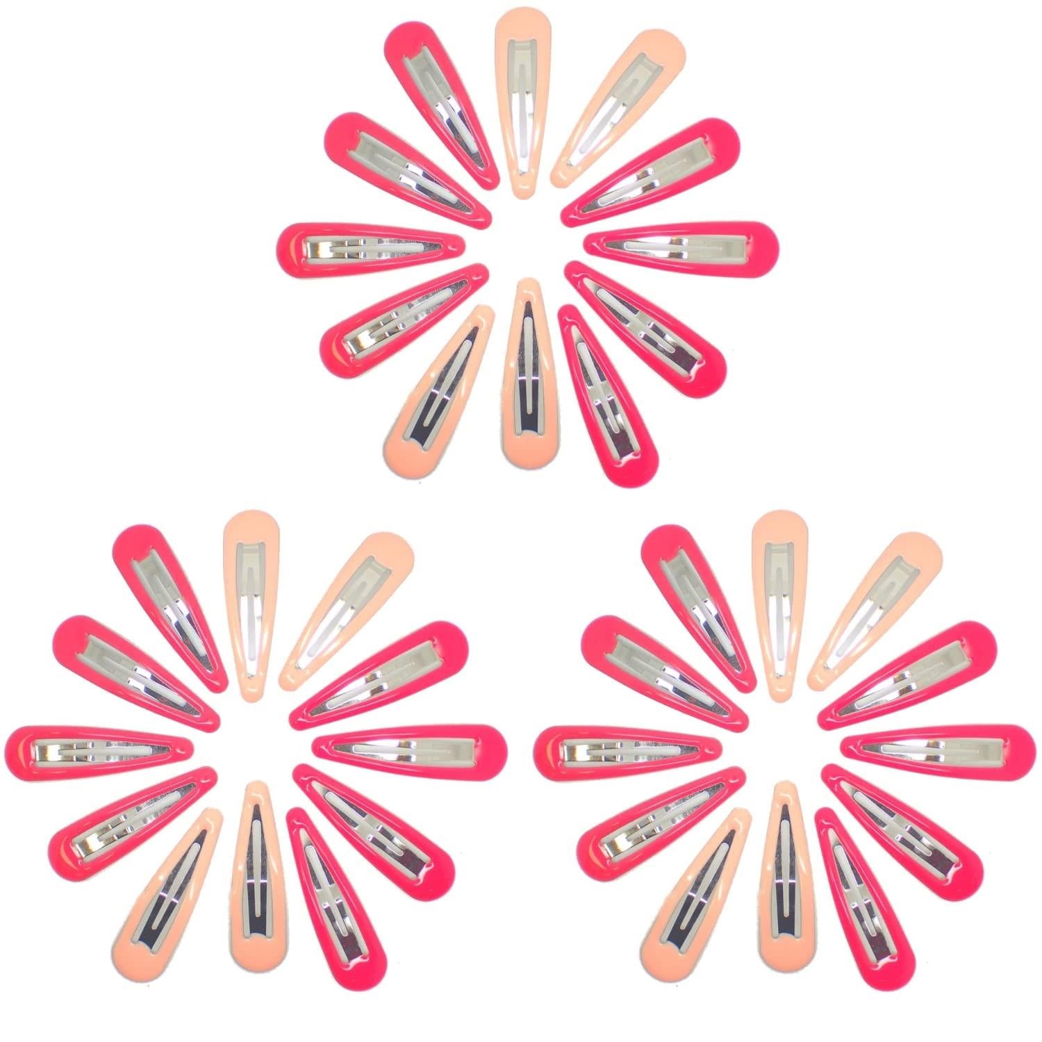 36pc Snap Clips 5cm / 2" Hair Clip Hair Snap Clips Hair Pins Snap Hair Clips Hair Ties Snap Hair Clips Hair Accessories for Women & Hair Accessories for Girls