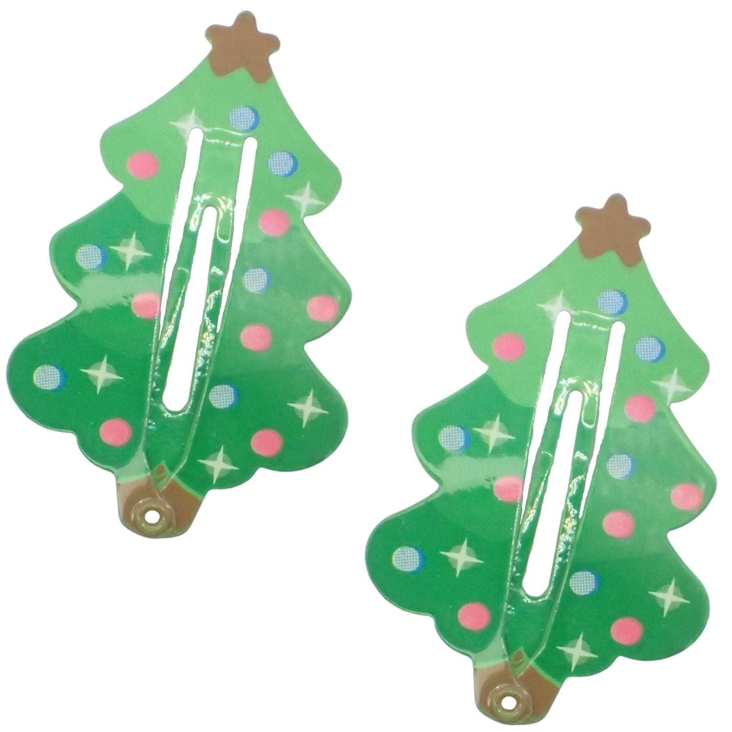 Christmas Hair Clips Women Hair Clips for Girls Hair Pins Snaps Sleepies Christmas Hair Accessories Christmas Tree Santa Hat Reindeer Snowman Stocking Santa Claus