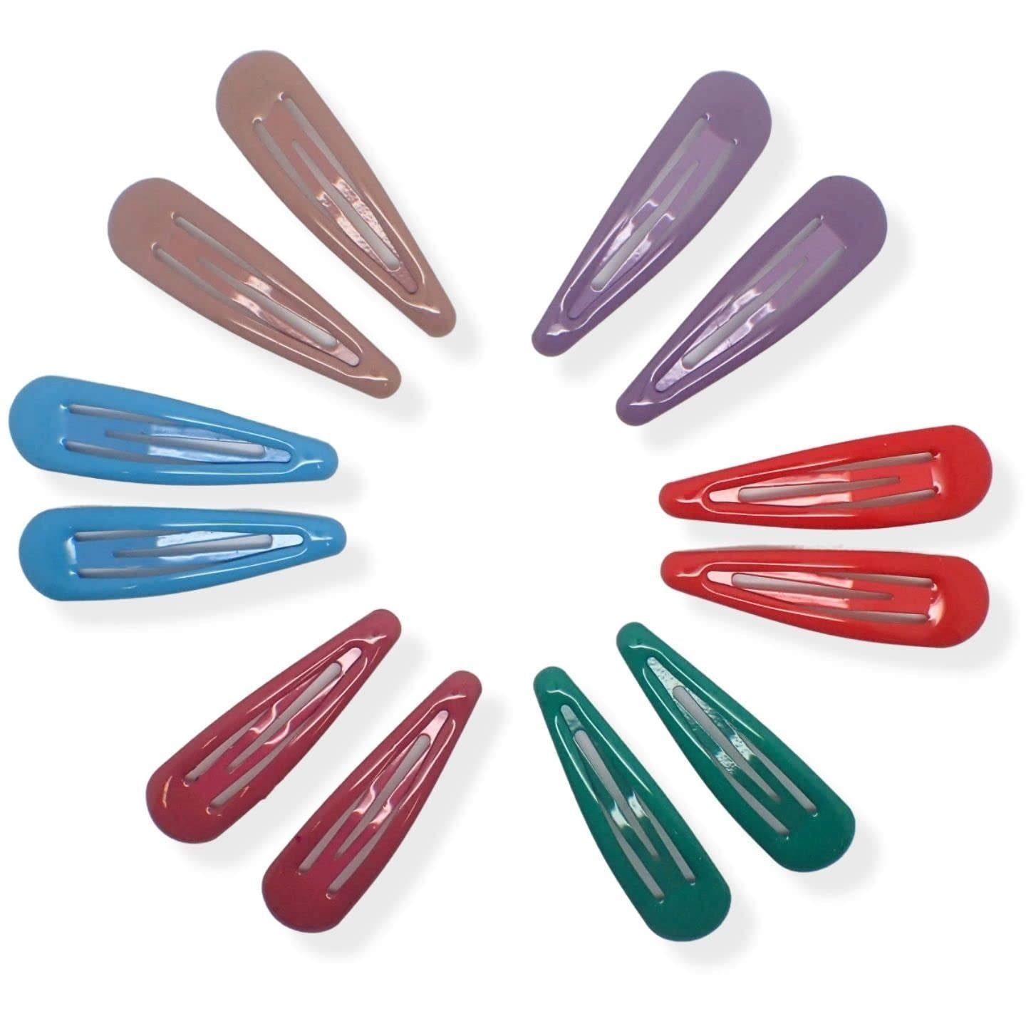 Snap Clips 5cm / 2" Snap Hair Clips Women Girls Kids Slide Hair Grip Styling Fine Hair Thick Hair Bendies Sleepies School Uniform Colours Epoxy