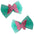 2pc Small Glitter Butterfly Bows Hair Clips 3cm Back to School small Hair Accessories mini hair clips for Girls & Women Hair Accessories for Girls Hair Clip for Girls