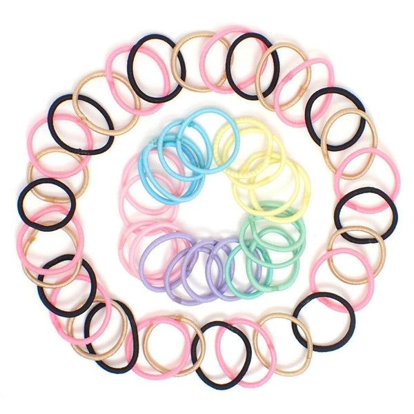 Mini Tiny Hair Ties for Adults and Kids, Fabric Hair Ties, Small Hair Bands, Ponytail Holders, Kids Hair Bobbles, Small Hair Elastics, Hair Accessories for Girls