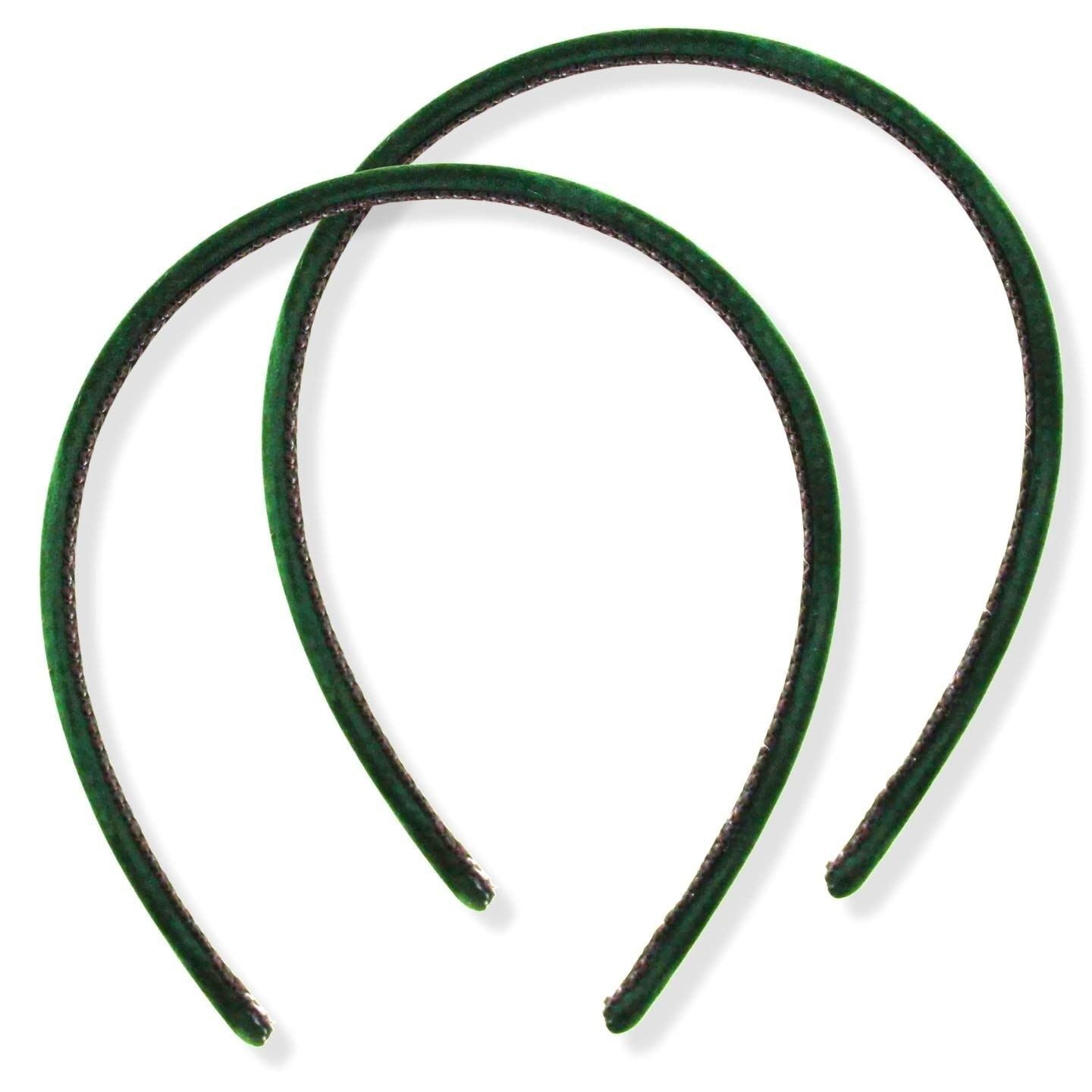 2pc 1cm/0.4" Thin Velvet Hair Bands Headbands Alice Bands Head Bands Hair Accessories Hair Styling Accessories Women's Fashion Headbands Girls Fashion