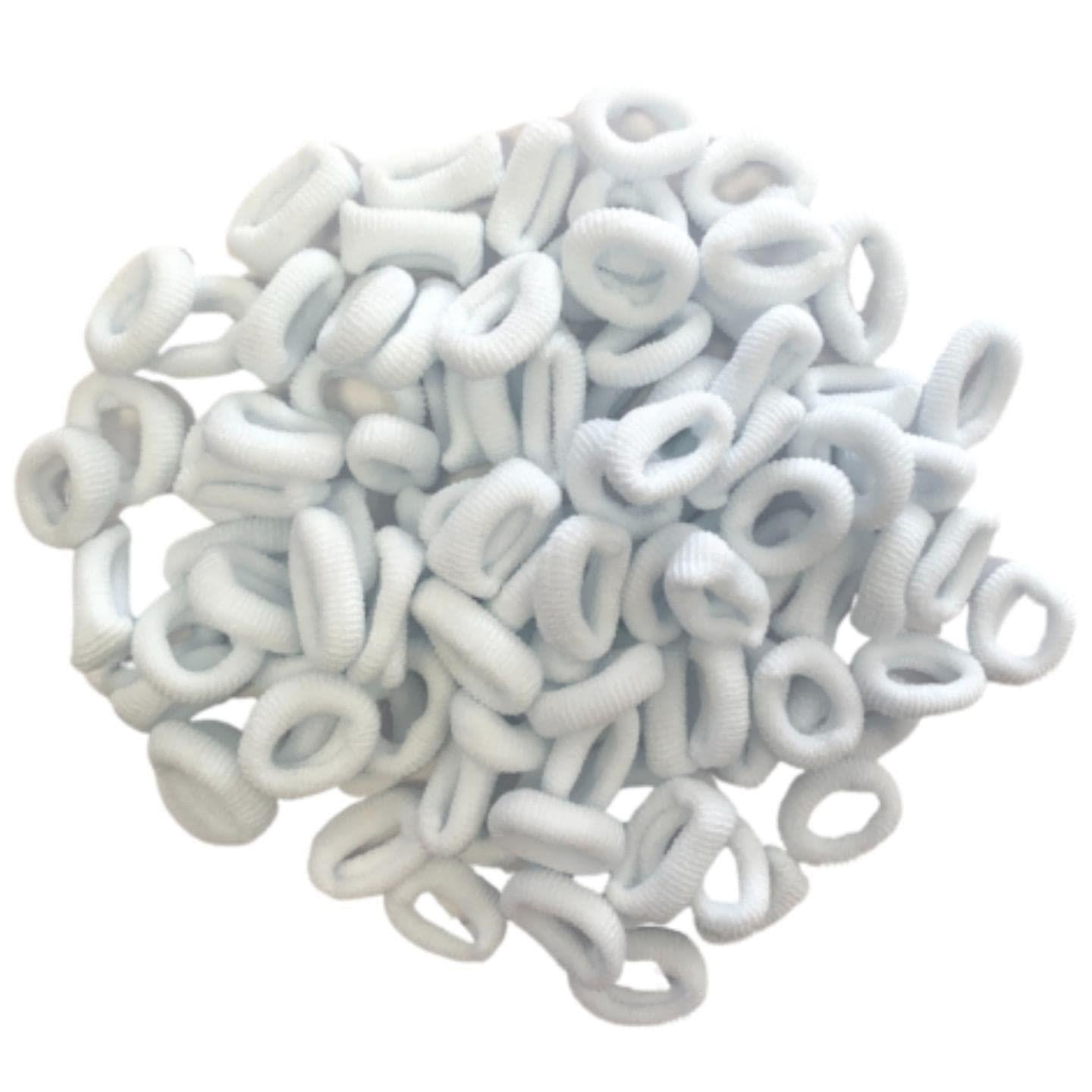 Baby Hair Ties Seamless Small Elastic 100pc Hair Ponios Ponytail Holders Hair Bands Hair Bobbles For Baby, Kids, Girls, Toddler, Children