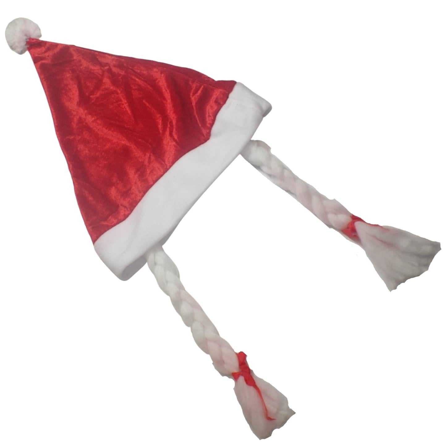 Luxury Red Santa Hat for Adults Valentines