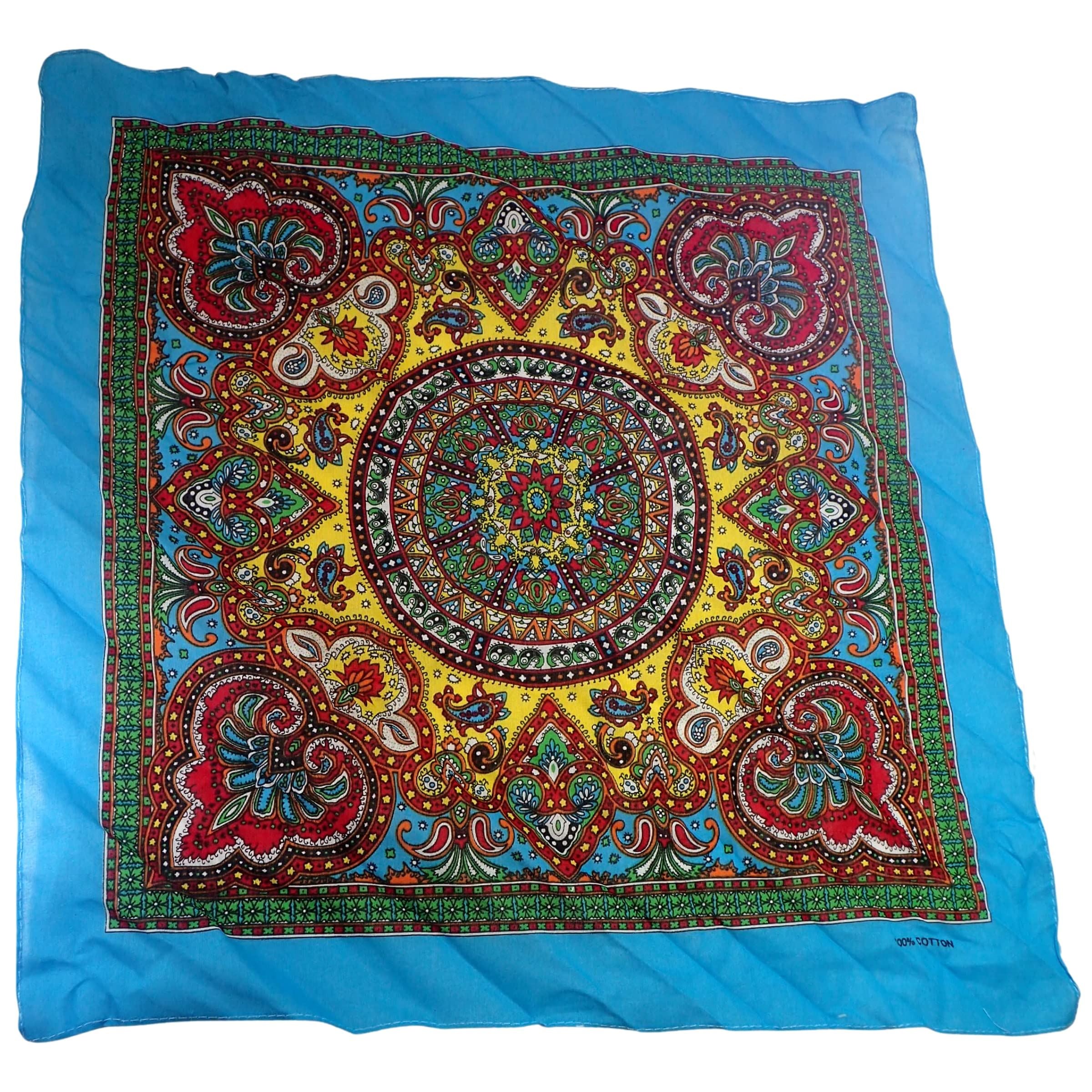 Hair Bandanas for Women Head Scarf Headbands Ladies Cotton Square Scarves Paisley Floral Camouflage Animal Print Leopard Tiger Neckerchief