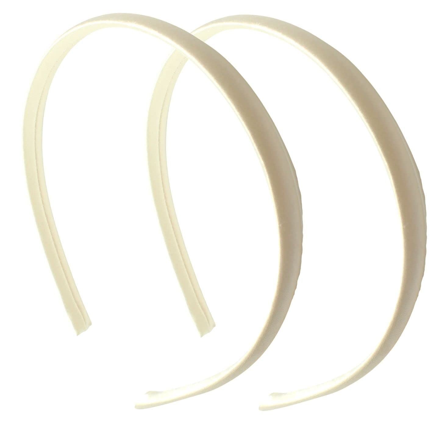 2pc 1cm/0.4" Small Hair Bands Satin Headband Alice Bands Adult Women Head Band Hair Accessories for Girls Headbands for Women's Hair Hair Bands for GIrls