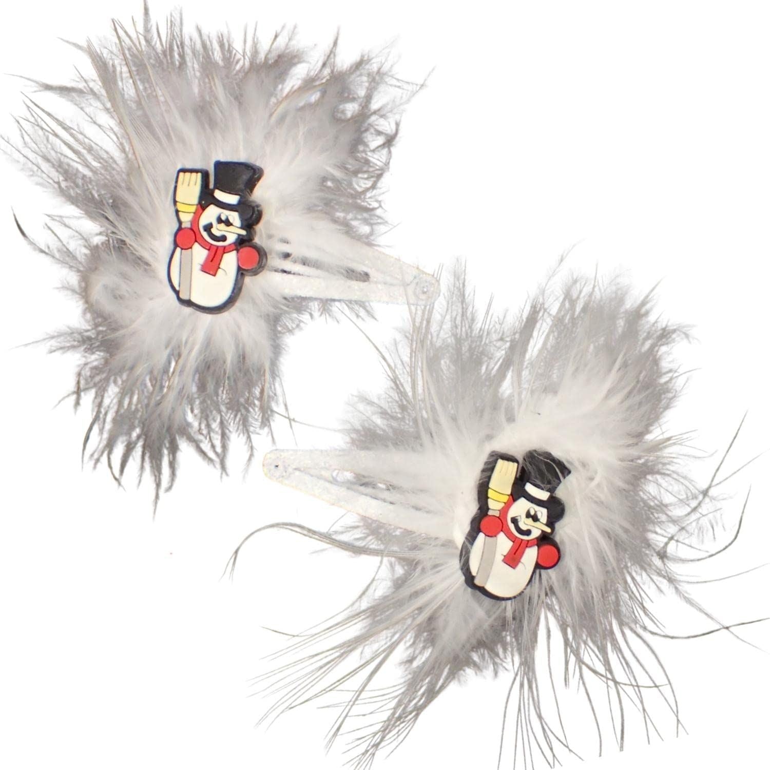 Christmas Hair Clips Women Hair Clips for Girls Hair Pins Snaps Sleepies Christmas Hair Accessories Christmas Tree Santa Hat Reindeer Snowman Stocking Santa Claus