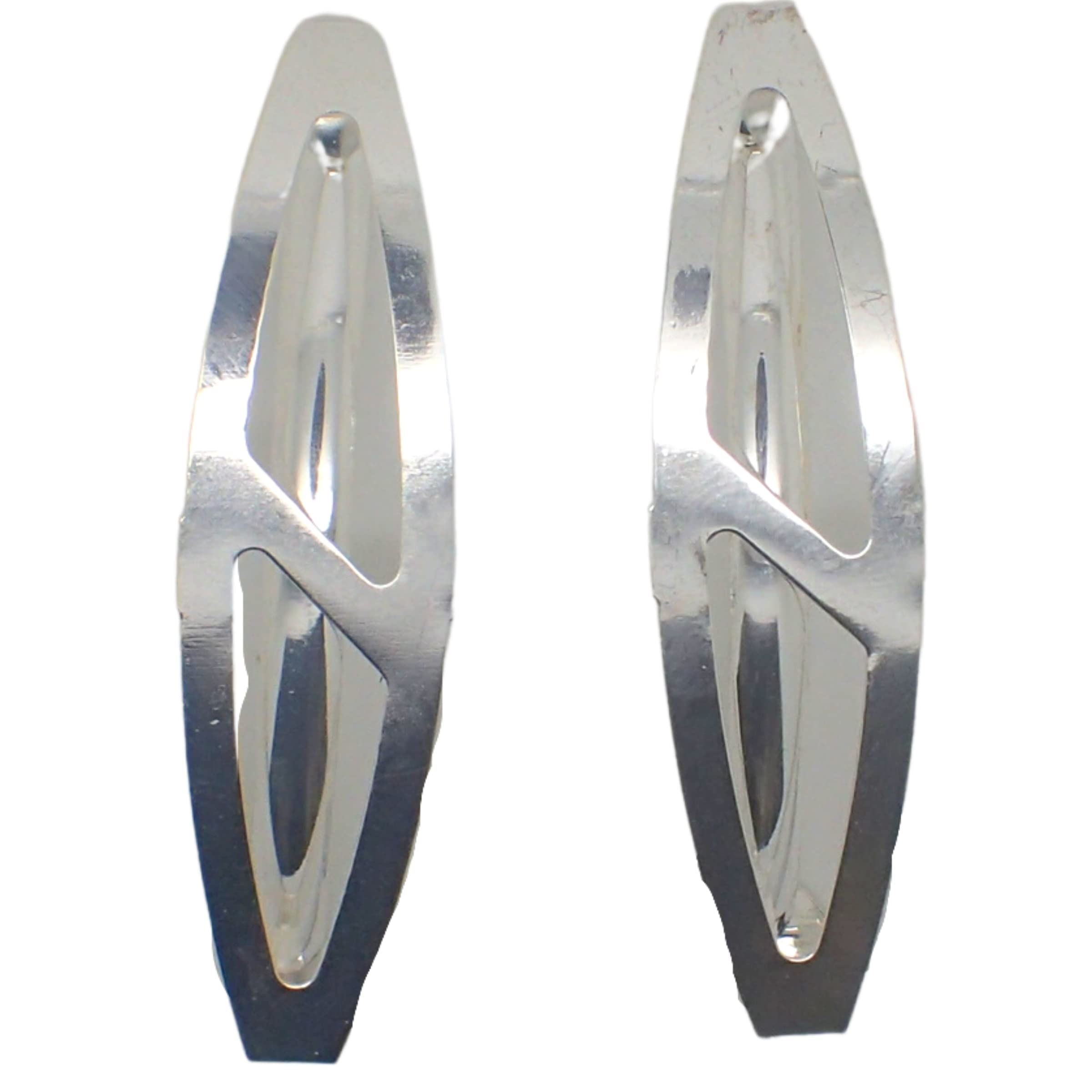 2pcs Open style Hair Clips, Hair Barrettes, Hair Slides, Hair Grips, Hairdressing Clips, Hair Accessories for Women, Metal barrette