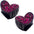 2pc Rhinestone Heart Claw Clips for Women and Girls Valentines