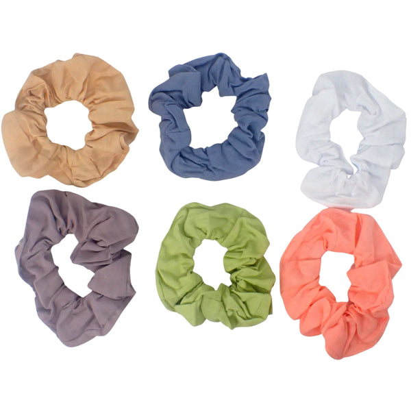 6pc Scrunchies for Girls and Women, Hair bobbles for Women, Hair Scrunchies, Hair Accessories, Elastic Hair Ties, Elastic Hair Bands, Hair Elastics