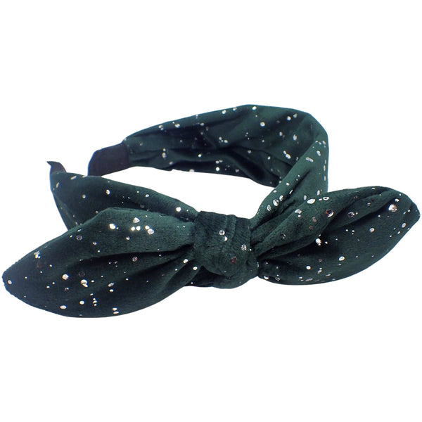 Dotted Velvet Bow Alice Bands Adult Women, Hair Accessories for Women, Hair Bands for Women, Thick Headband, Womens Headbands, Head Bands Adult Women, Wide Headbands