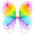 Angel Wings Fairy Butterfly Pixie Tinkerbell Fancy Dress Outfit Girls Dressing Up Costume Baby Toddler Kids Childs Small Tiny Mini Toy Fairywings Set Glitter