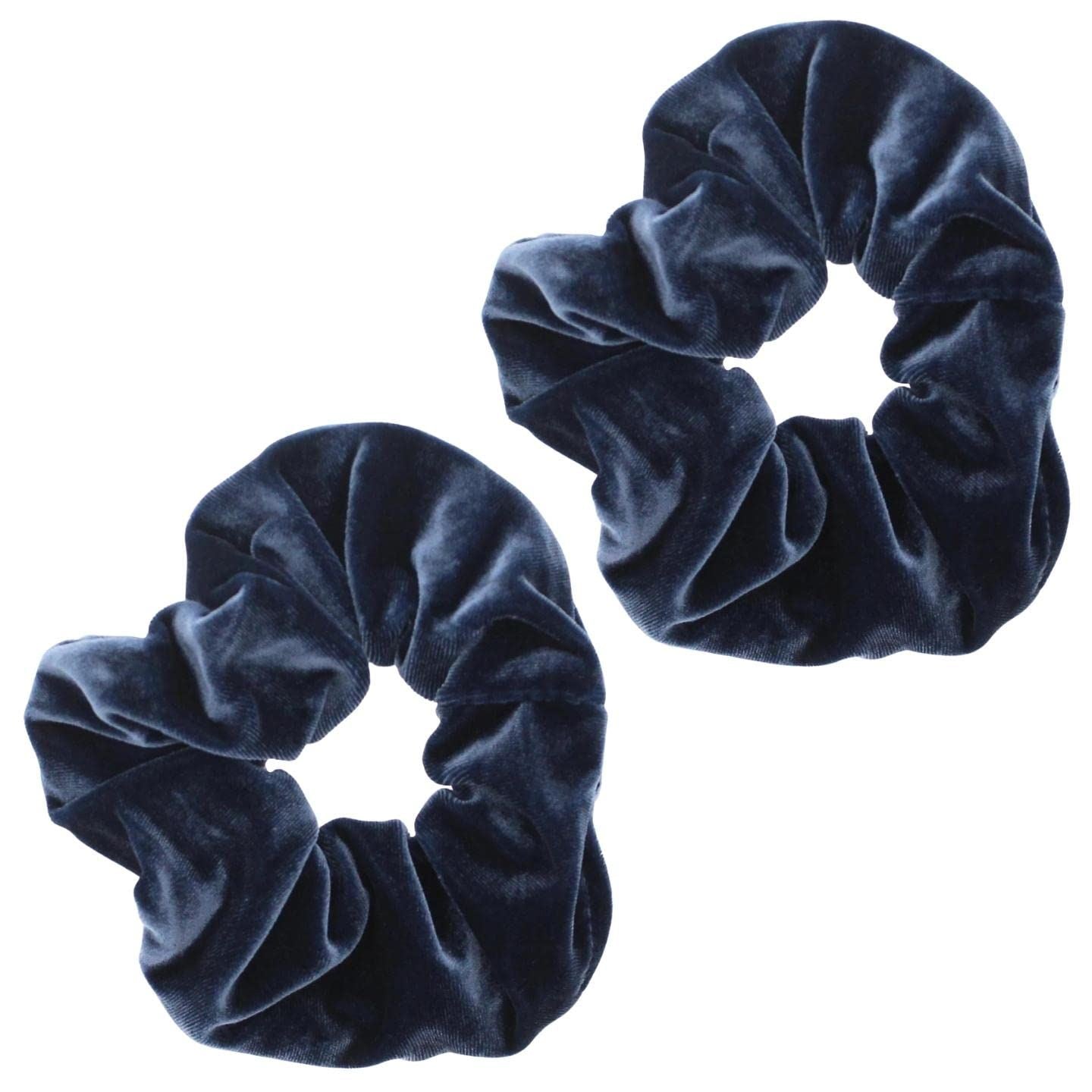 Luxury Velvet Scrunchie Scrunchies Elastic Hair Band Ponytail Holders Hair Scrunchie Hair Bobbles Hair Accessories for Women, Ladies, Girls - Pack of 2
