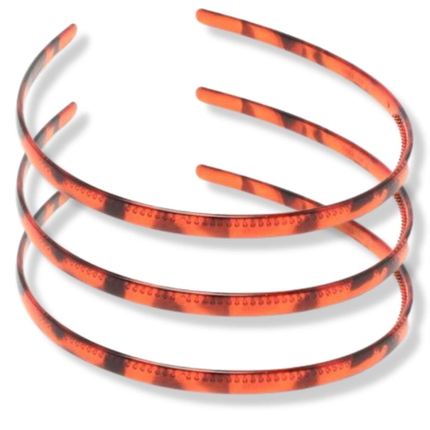 Plastic Alice Bands Hair Bands Head Bands Black Clear Tortoise Tort Brown Hairband Headband Aliceband Women Girls Men Boys Wide Teeth Comb - Pack of 3