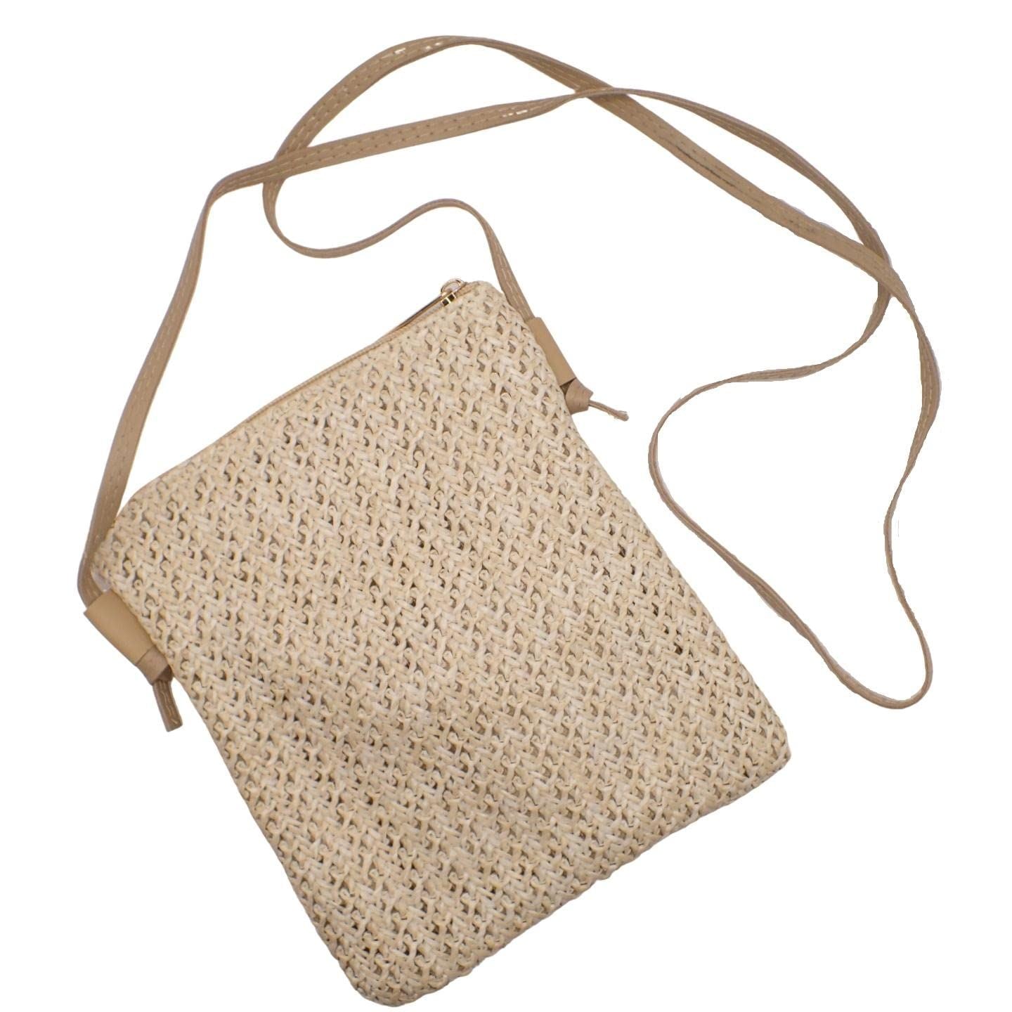 Medium/Small Boho Beach, Summer, Festival Bags, Suitable for Men, Women & Children, Crossbody Man Bags, Canvas & Straw Bag, Satchel