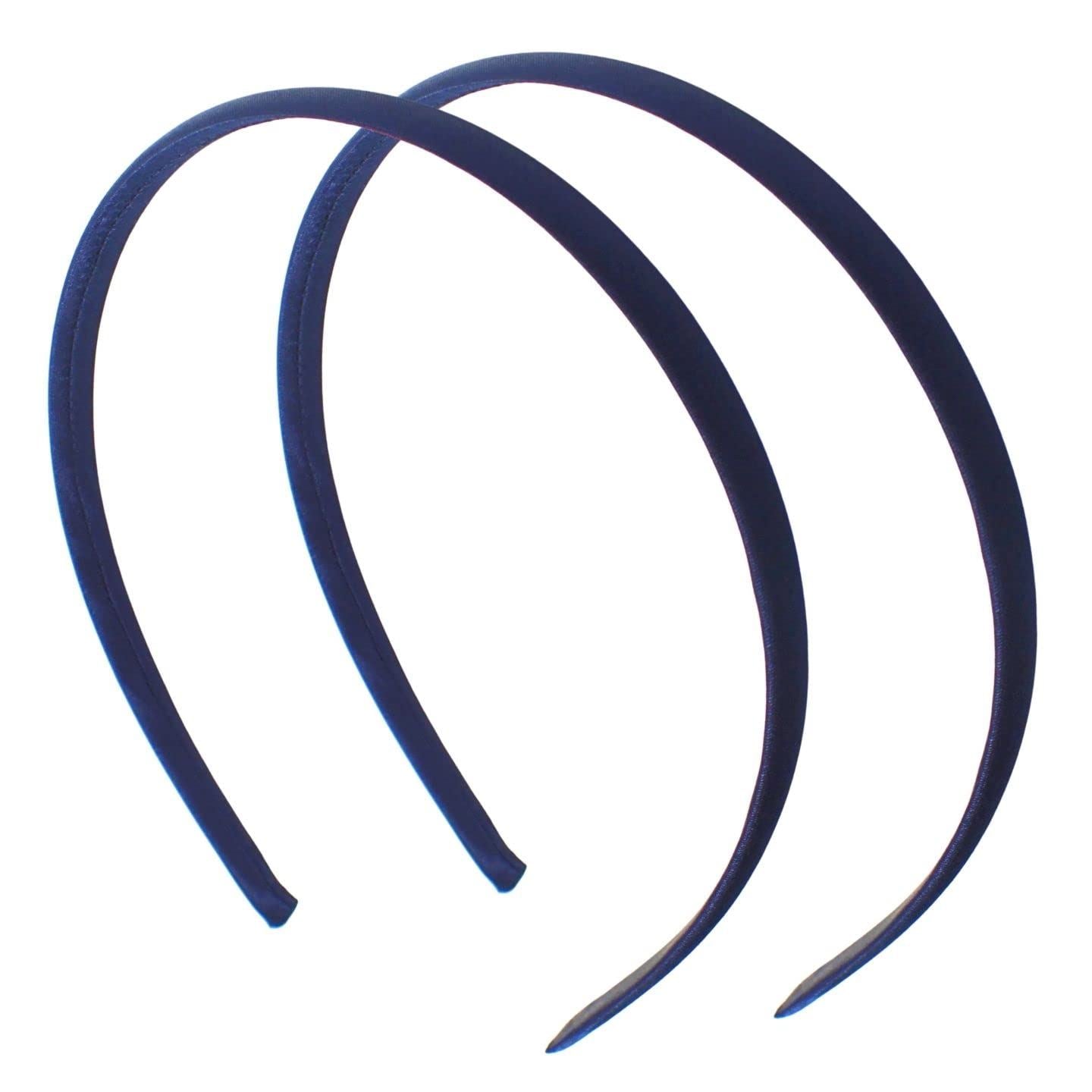 2pc 1cm/0.4" Small Hair Bands Satin Headband Alice Bands Adult Women Head Band Hair Accessories for Girls Headbands for Women's Hair Hair Bands for GIrls