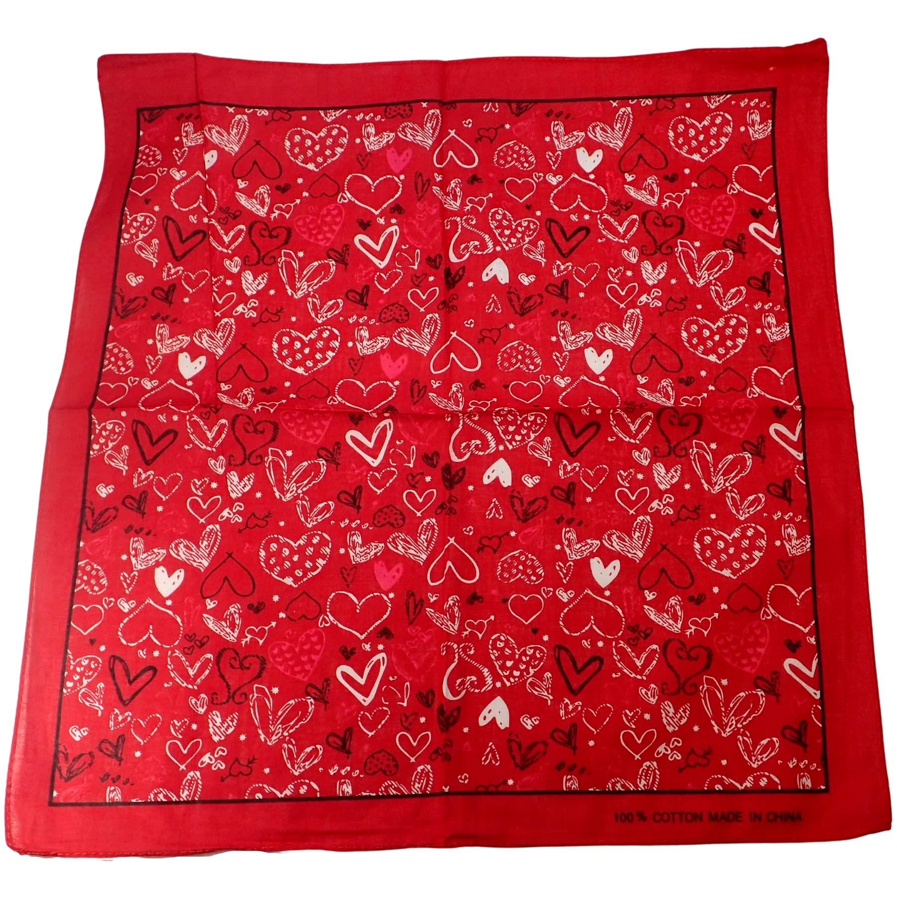 Hair Bandanas for Women Head Scarf Headbands Ladies Cotton Square Scarves Paisley Floral Camouflage Animal Print Leopard Tiger Neckerchief