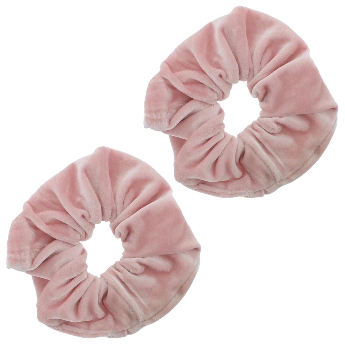 Bright Luxury Velvet Scrunchie Scrunchies Elastic Hair Band Ponytail Holders Hair Scrunchie Hair Bobbles Hair Accessories for Women, Ladies, Girls - Pack of 2