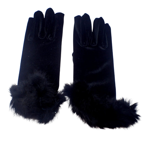 Velvet Short Evening Gloves for Women, Gloves Women, Fancy Dress, Ladies Gloves, Womens Gloves, Velvet Gloves, Thin Gloves, Womens Black Gloves