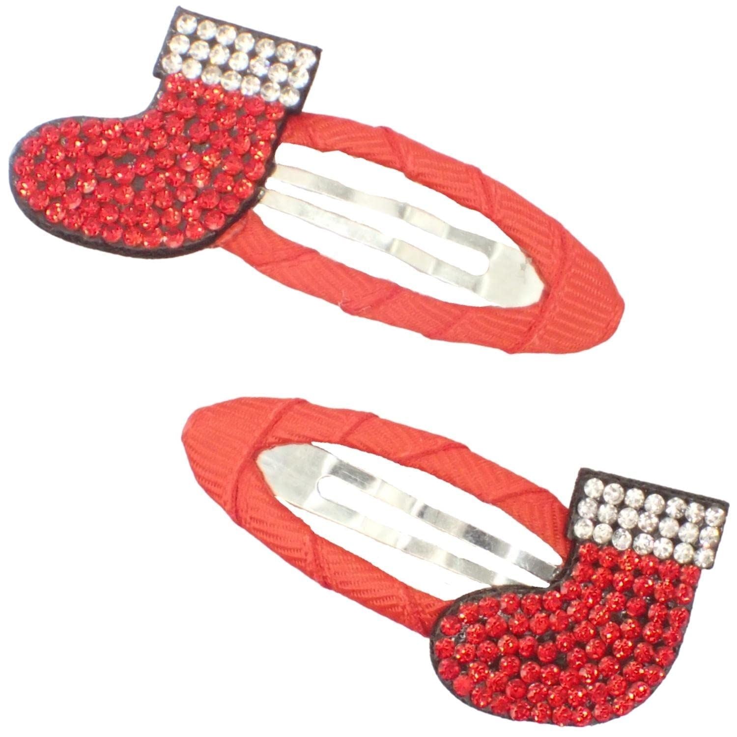 Christmas Hair Clips Women Hair Clips for Girls Hair Pins Snaps Sleepies Christmas Hair Accessories Christmas Tree Santa Hat Reindeer Snowman Stocking Santa Claus