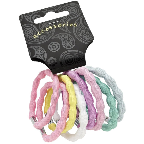 Ribbed Texture Hair Bands for Women and Girls, Hair Bobbles for Women Hair Ties Hair Elastics Hair Accessories for Women Rubber Bands for Hair