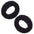 2pcs Black Tubed Natural Hair Scrunchies, Volumizing School Scrunchies for Women & Girls, Hair styling Hair Band Scrunchy for Work or School