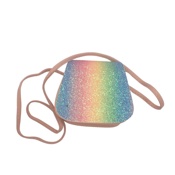 Rainbow Glitter Handbag for Kids, Girls Bag, Little Girls Handbags, Sparkly Bags, Cute Bags, Rainbow Bag, Mini Handbag, Small Shoulder Bag