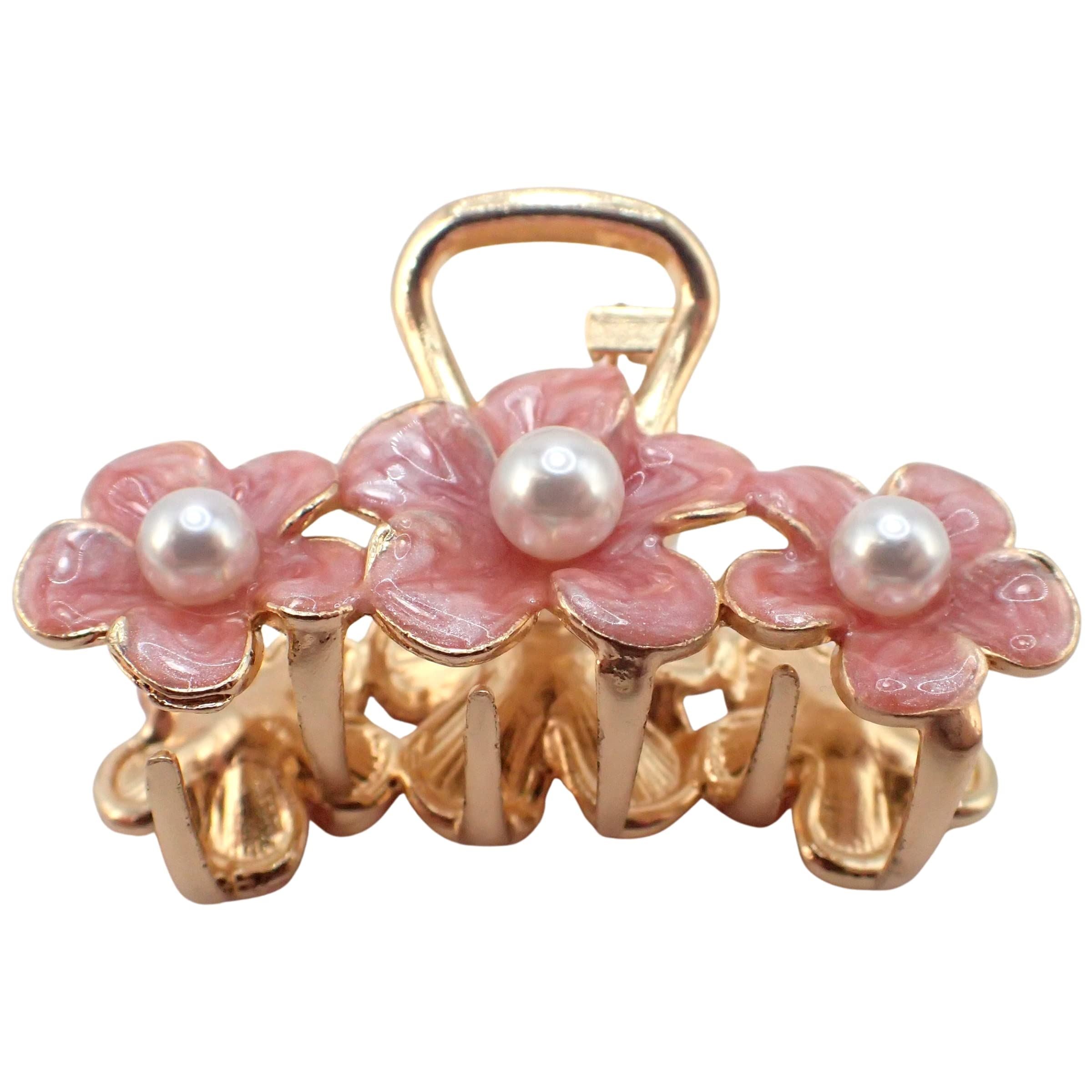 Metal Flower Claw Clips for Women and Girls, Hair Accessories for Women, Hair Claw Clips, Hair Clips Women, Mini Claw Clips, Flower Hair Clip