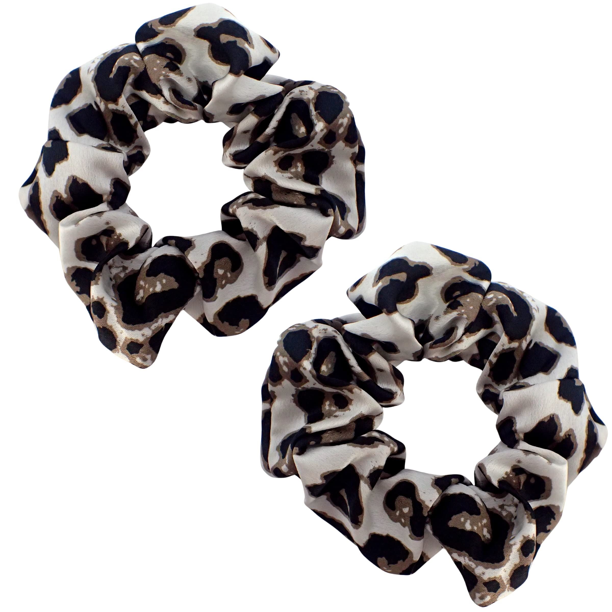 2pc Pattern Scrunchies for Girls and Women, Hair bobbles for Women, Hair Scrunchies, Hair Accessories, Elastic Hair Ties, Elastic Hair Bands, Hair Elastics