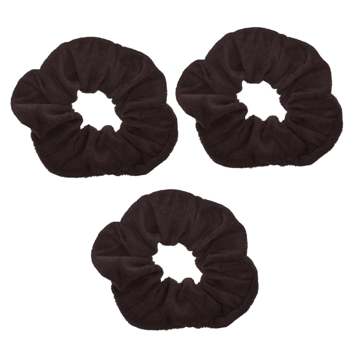 Velvet Scrunchie Scrunchies Elastic Hair Band Ponytail Holders Hair Scrunchie Hair Bobbles Hair Accessories for Women, Ladies, Girls - Pack of 3