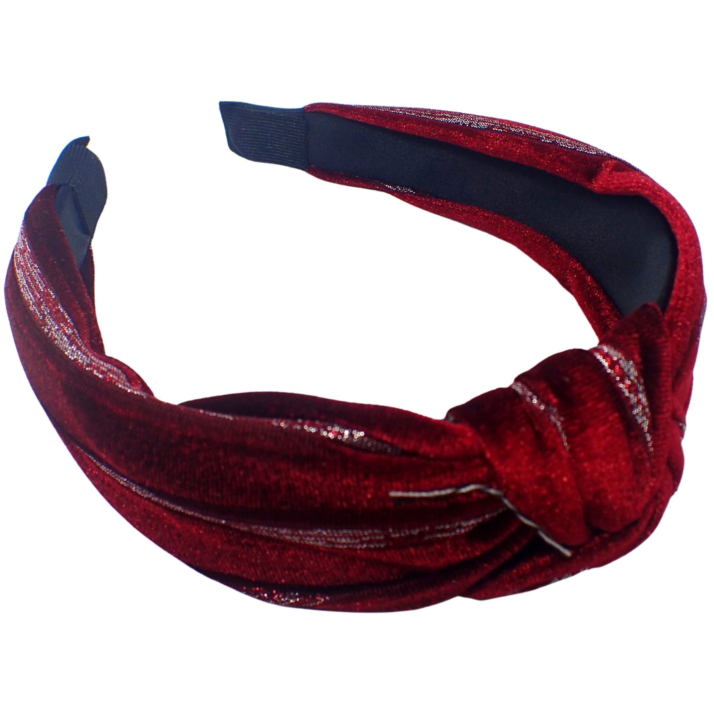 Velvet and Lurex Knot Alice Bands Adult Women, Hair Accessories for Women, Hair Bands for Women, Thick Headband, Womens Headbands, Head Bands Adult Women, Wide Headbands