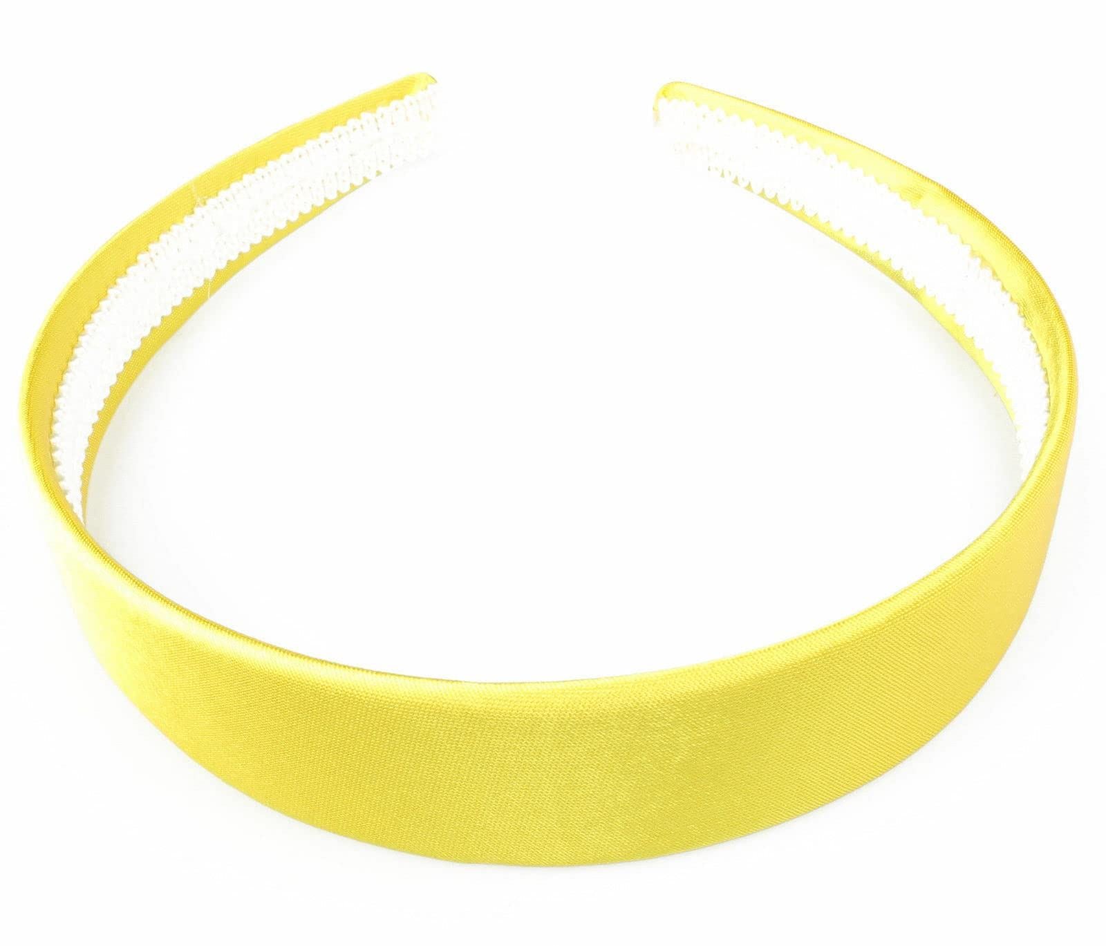 Satin Alice Headband Head Band Hairband Hair Band Women for Adult Girls Kids School 60s 70s 80s Plain Aliceband 2.5cm 1" Thick Wide Hard