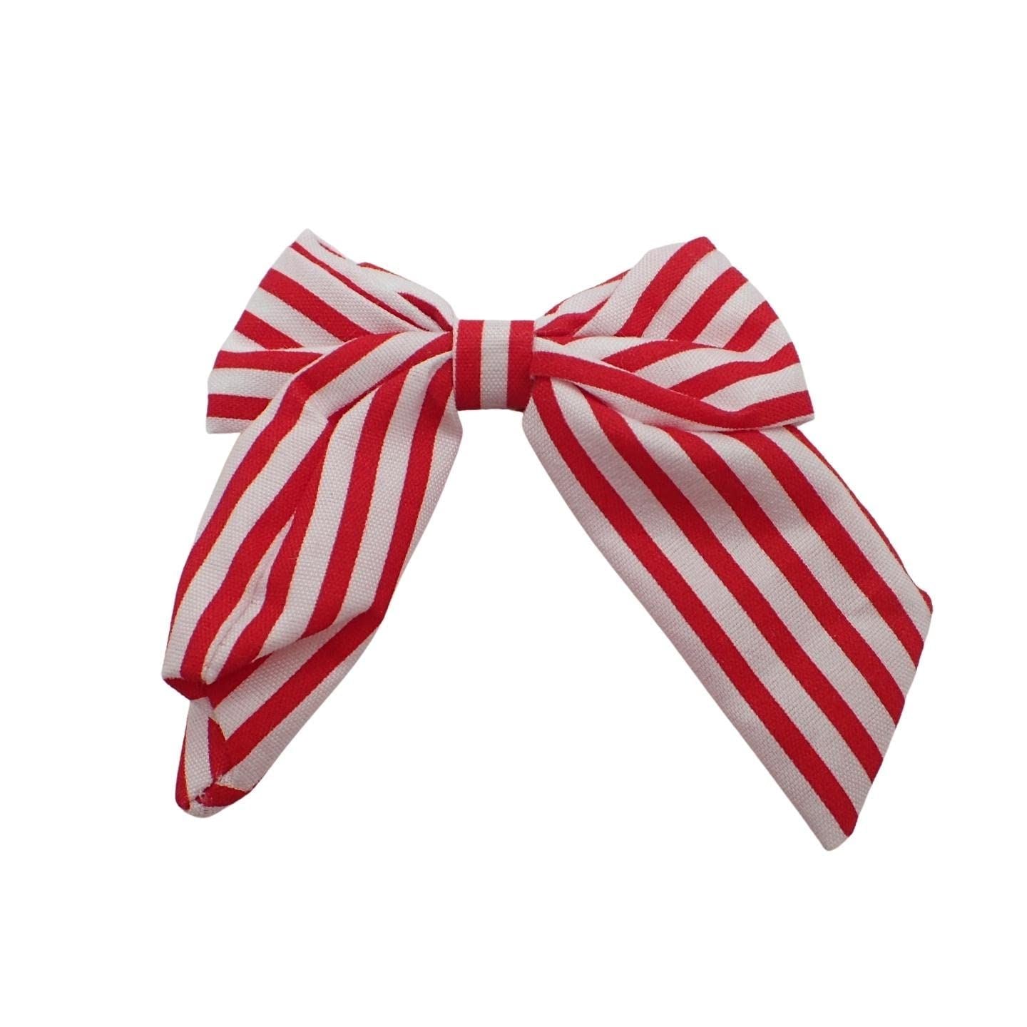 Satin Hair Bow Clip Barrette Cute Hair Styling Ribbon Bow Accessory on a Barrette Clip Bows for Girls, Kids, Women, Ladies for Wedding, Festival, Holiday