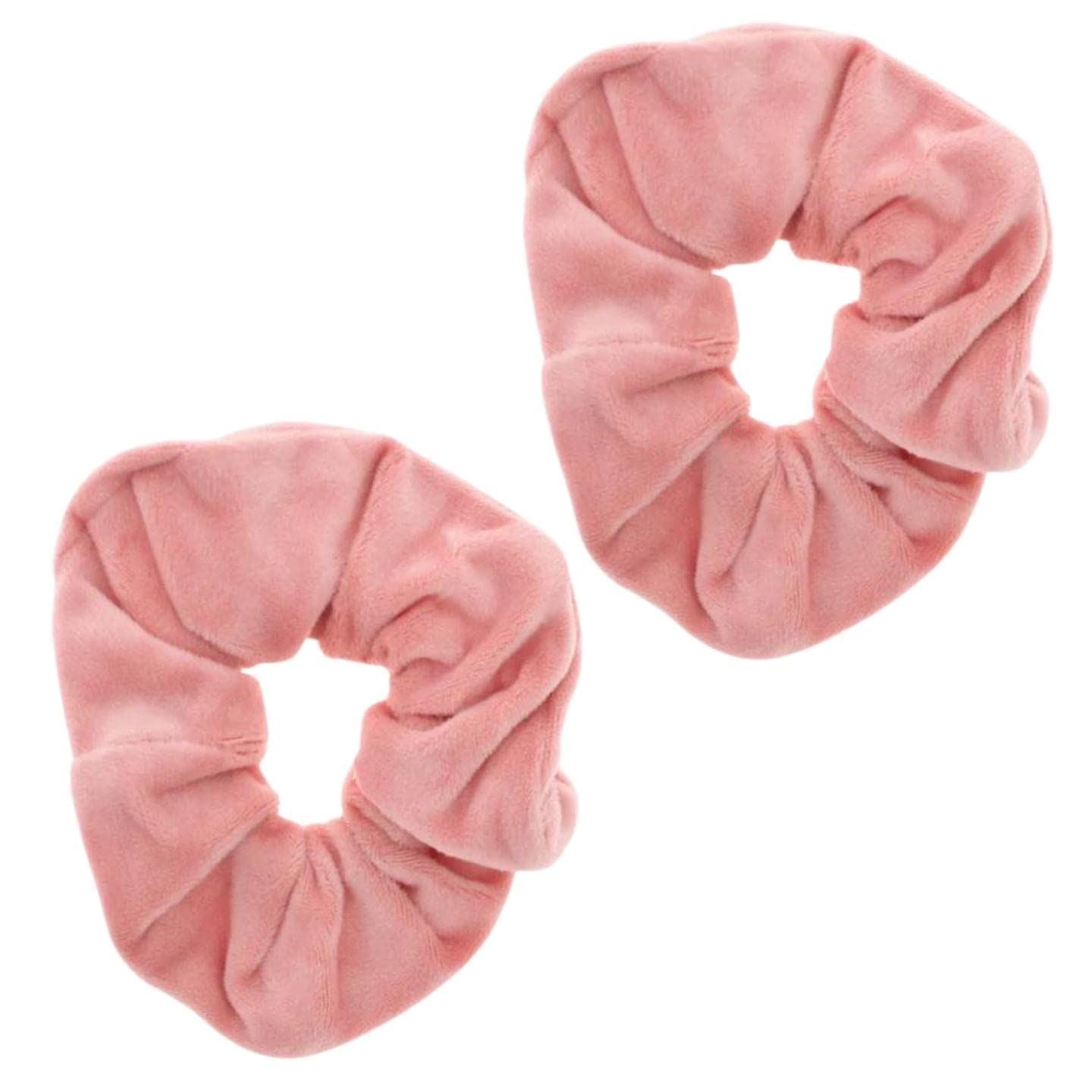 Bright Luxury Velvet Scrunchie Scrunchies Elastic Hair Band Ponytail Holders Hair Scrunchie Hair Bobbles Hair Accessories for Women, Ladies, Girls - Pack of 2