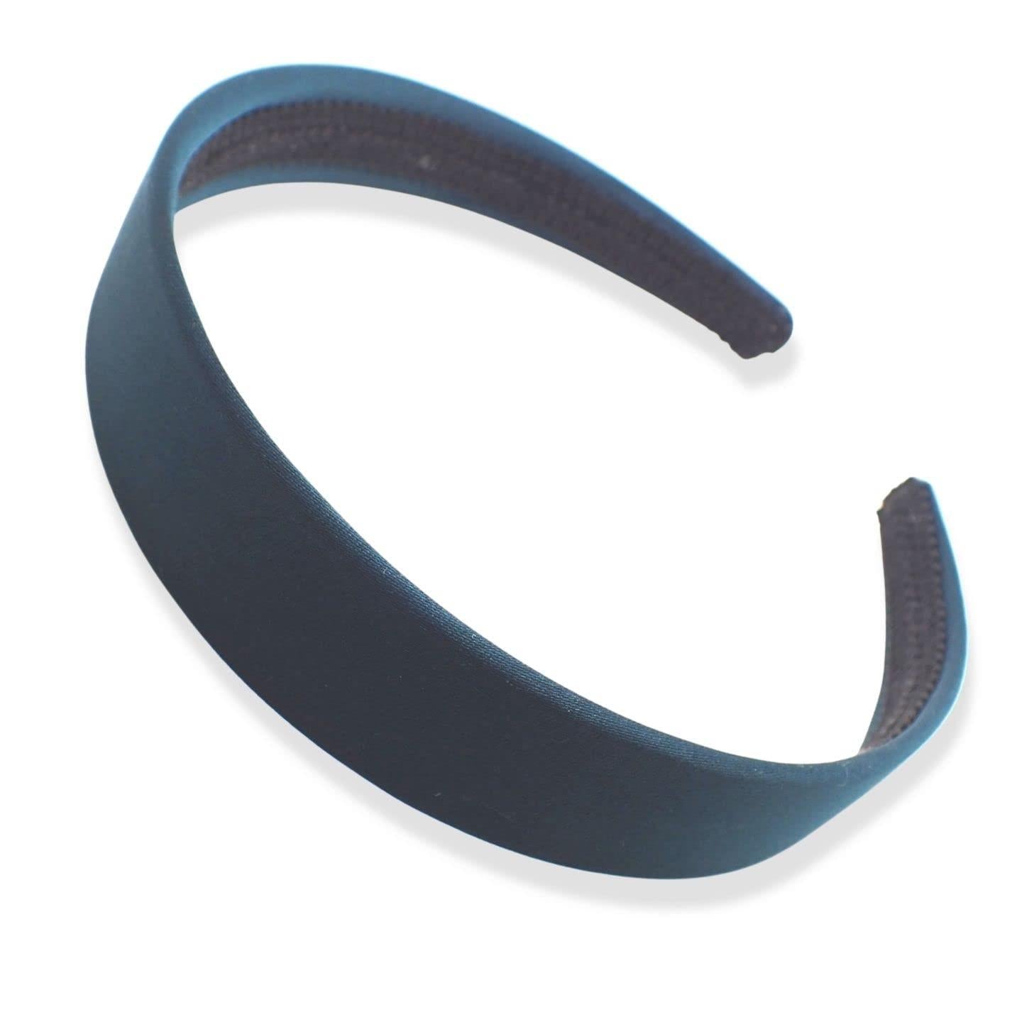 Satin Alice Headband Head Band Hairband Hair Band Women for Adult Girls Kids School 60s 70s 80s Plain Aliceband 2.5cm 1" Thick Wide Hard