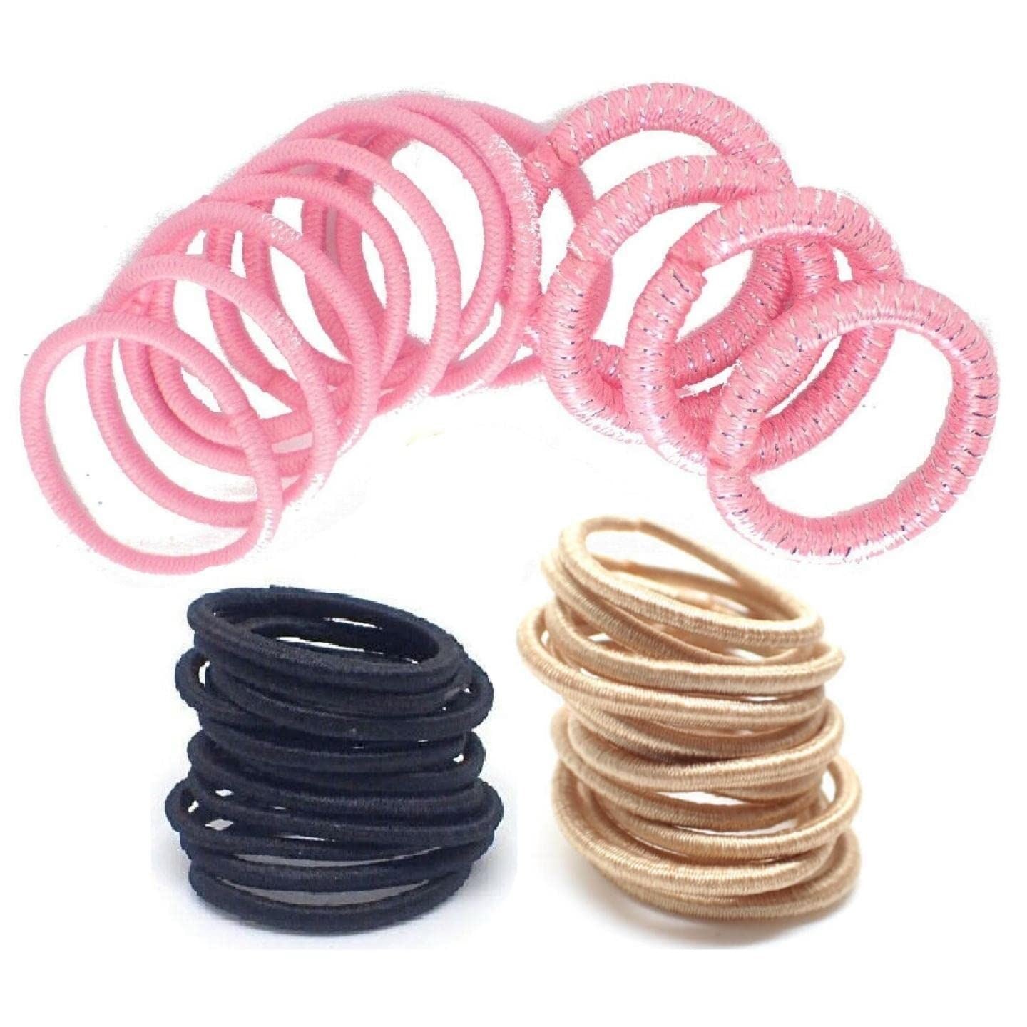 Mini Tiny Hair Ties for Adults and Kids, Fabric Hair Ties, Small Hair Bands, Ponytail Holders, Kids Hair Bobbles, Small Hair Elastics, Hair Accessories for Girls