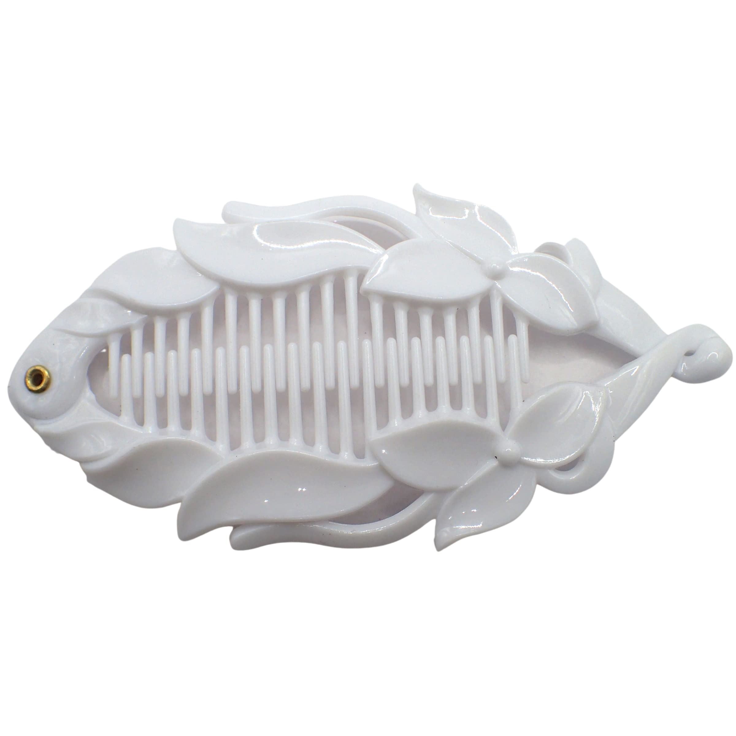 Hair Banana Clips Banana Fish Women Ladies Girls Kids Long Thick Wide Tooth Comb Pins Light Double Grippers Styling Products