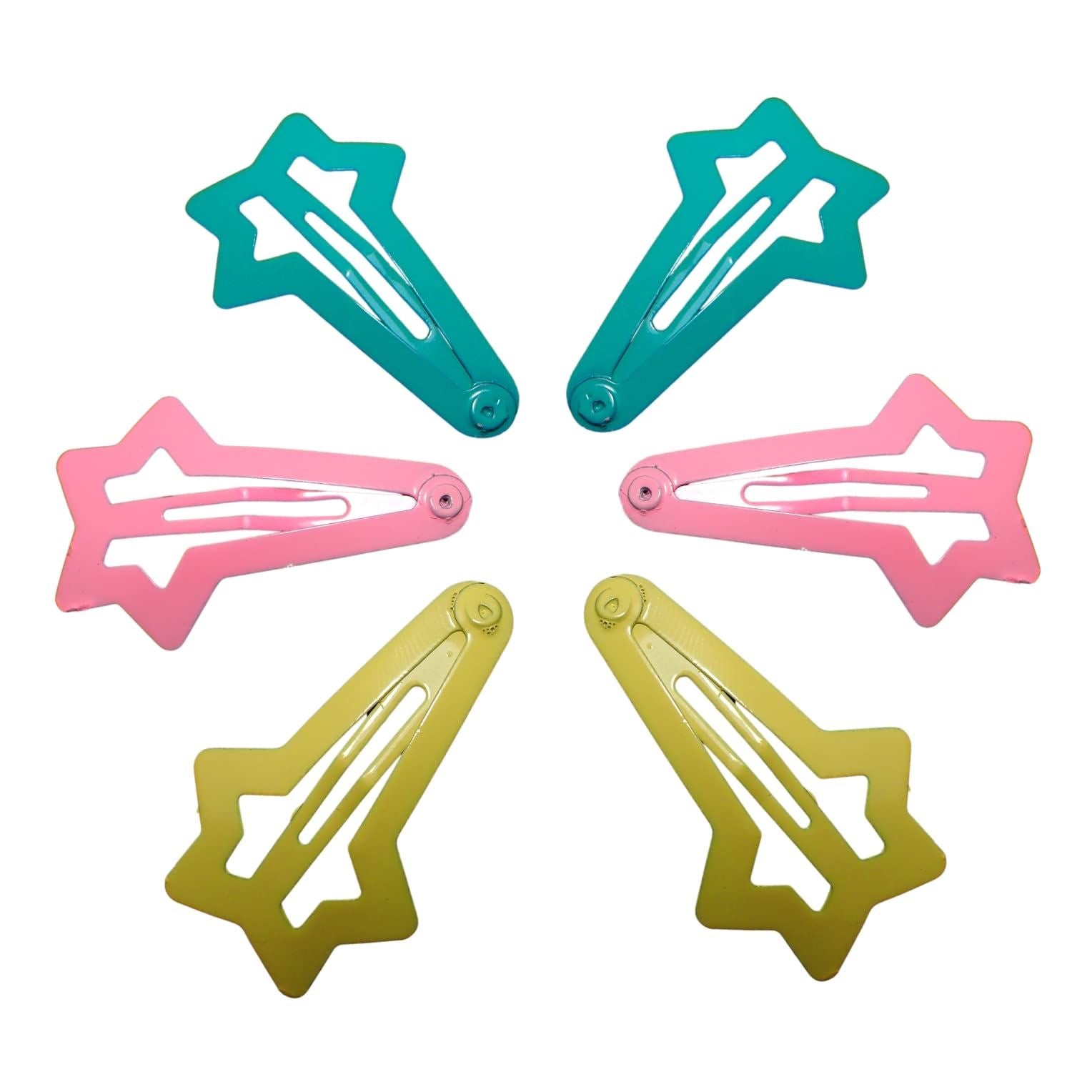 6pc Snap Hair Clips Mini Hair Clips Hair Clip Snap Hair Clips Metal Hair Clips Toddler Hair Clips Hair Accessories for Women& Girls Hair Accessories