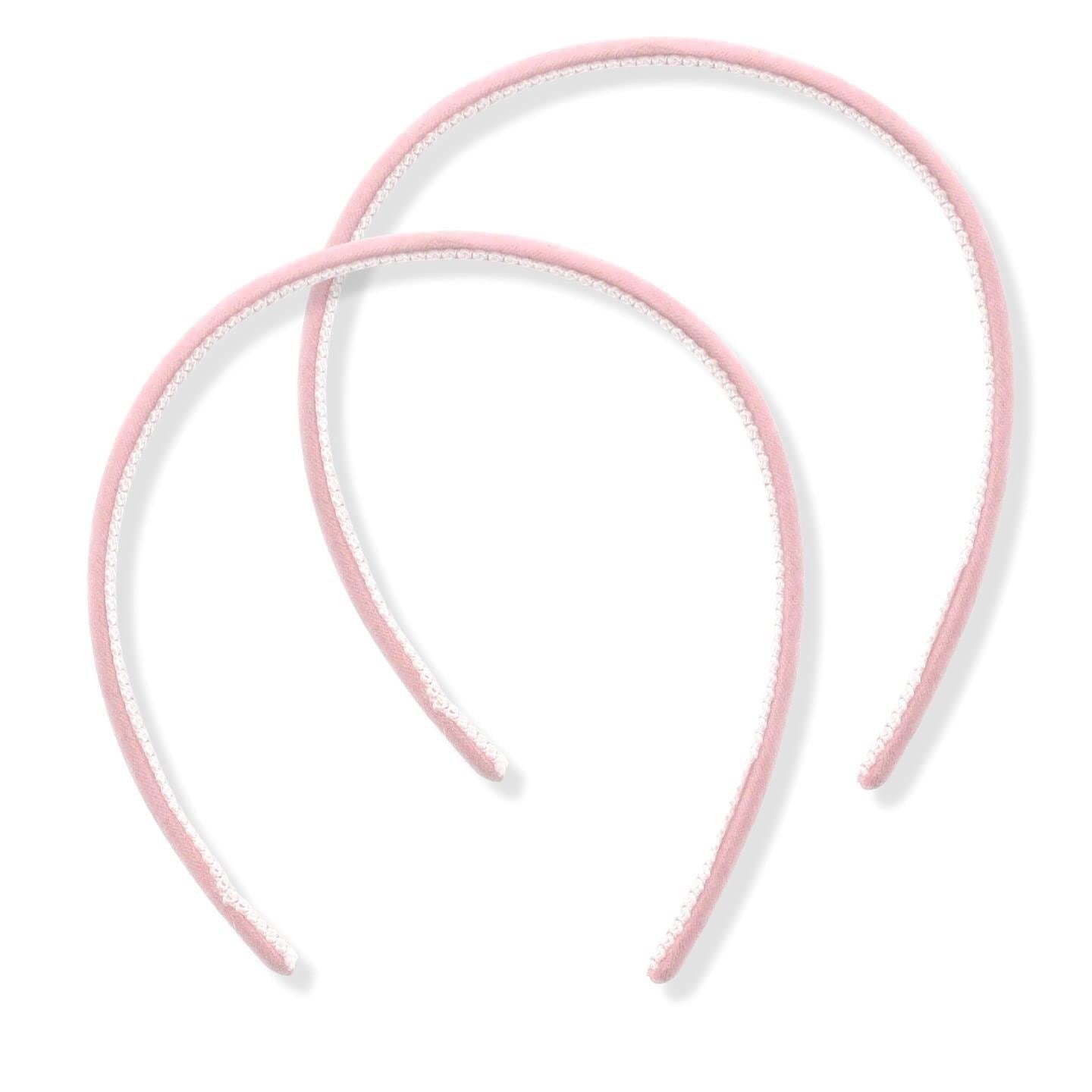 2pc 1cm/0.4" Thin Velvet Hair Bands Headbands Alice Bands Head Bands Hair Accessories Hair Styling Accessories Women's Fashion Headbands Girls Fashion